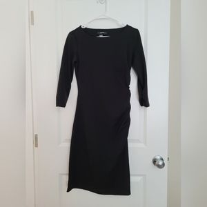 🎉3 for $30 Small Chapter One Black Dress with Ruching and side zipper